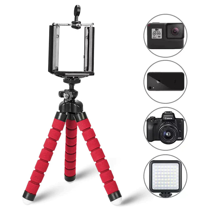 Tripod for Phone Flexible Sponge Octopus Mini Tripod for Iphone Mini Camera Tripod Phone Holder Clip Stand Tripod for Phone Flexible Sponge Octopus Mini Tripod for Iphone Mini Camera Tripod Phone Holder Clip Stand